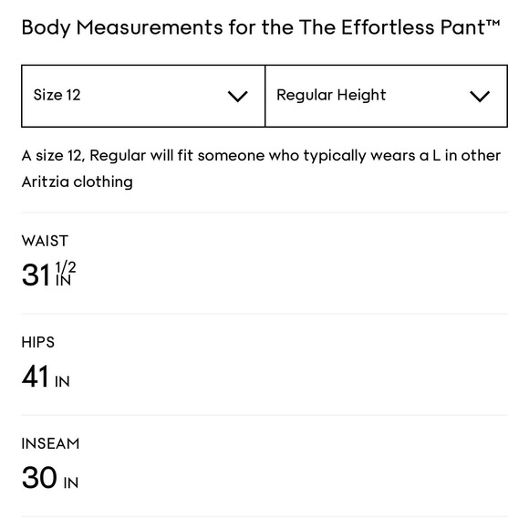 Aritzia The Effortless Wide Leg High Rise Trouser Pant Nomad Taupe Size 12 NWT - Picture 5 of 14